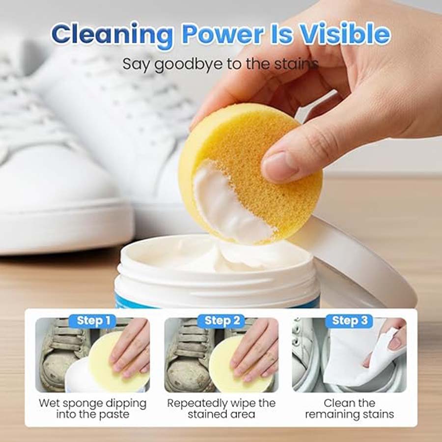 White Shoe Cleaner Paste, Whit - Sneaker Care Whitener recension och pris