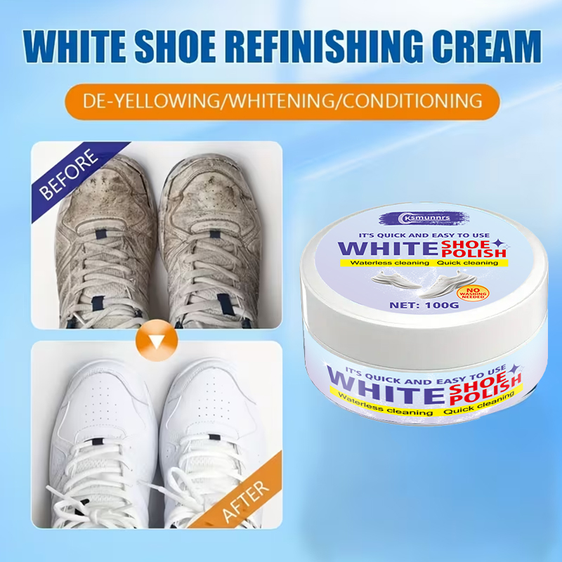 White Shoe Care Cream, Polishi - Sneaker Care Whitener recension och pris