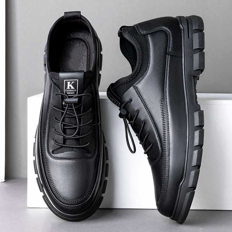 Men's Black Faux Leather Warm  - Sneaker Career recension och pris