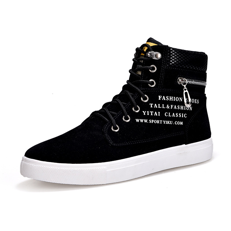 Men's Black High-Top Sneakers  - Sneaker Career recension och pris