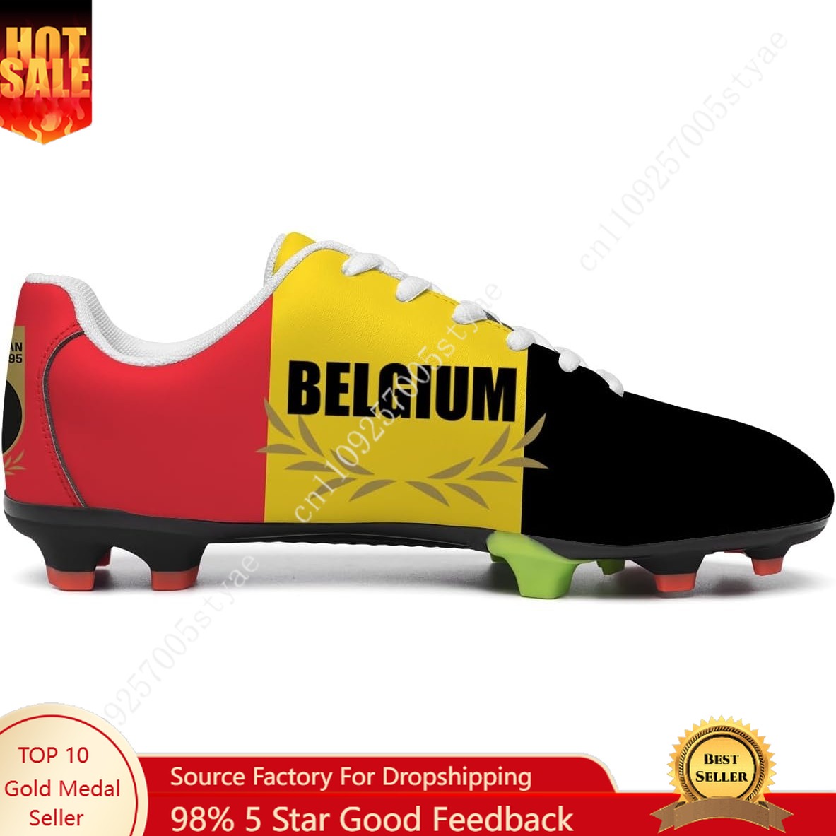 Belgium Flag Soccer Shoes Men  - Sneaker Career recension och pris
